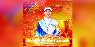 Marthonne Andrie Dumolong of Maayon, Capiz bagged the gold medal in the Elementary Boys 200-meter dash event at the 2026 Palarong Pambansa in Agusan del Sur. CAPIZ PROV’L GOV’T COMMUNICATIONS GROUP