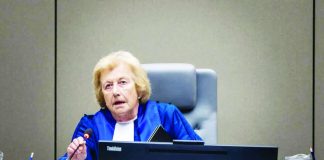 On May 27, 2026, the Trial Chamber III of the International Criminal Court held a first status conference in the case of The Prosecutor v. Rodrigo Roa Duterte. Trial Chamber III is composed of Presiding Judge Joanna Korner (in photo), Judge Keebong Paek, and Judge Nicolas Guillou. ICC-CPI