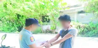 Officers of the Anilao Municipal Police Station arrested alias “JP,” the No. 2 most wanted person in Iloilo province, during a manhunt operation in Barangay Poblacion, Anilao town, on May 28. The suspect is facing three counts of statutory rape by carnal knowledge. IPPO PHOTO