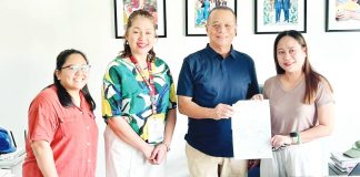 Iloilo Provincial Administrator Raul Banias and Provincial Education Management Office head Freda Fajardo lead the turnover of an P18-million check to the personnel of the Schools Division Office of Iloilo Province on May 7, 2026 as financial support for Western Visayas delegates competing in the 2026 Palarong Pambansa. PHOTO COURTESY OF BANIAS’ FACEBOOK PAGEs