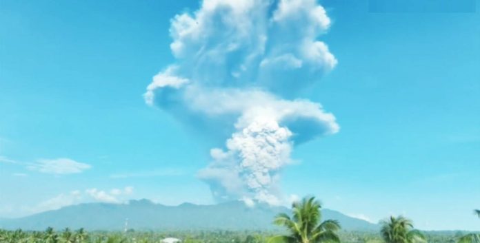 Indonesia Mount Dukono volcano erupts in Indonesia. The volcano has erupted more than 200 times since last March. Officials had previously issued warnings against climbing the mountain due to safety concerns. BBC