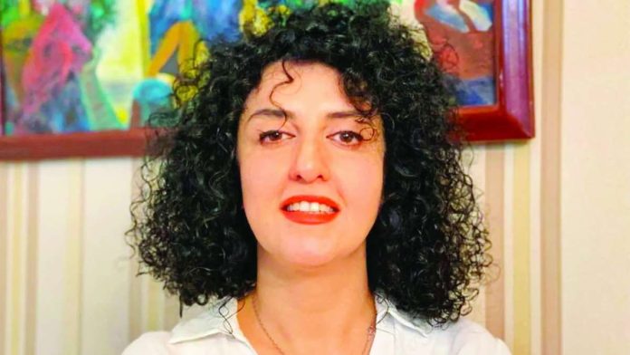 Iranian_Nobel_copy_compressed_resized Narges Mohammadi was awarded the Nobel Peace Prize for her work promoting human rights in Iran and fighting against the oppression of women. REUTERS