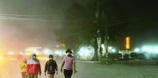 Thick volcanic ash covers streets, disrupting visibility and movement in affected Albay towns as of Sunday, May 3, 2026. The Philippine Institute of Volcanology and Seismology HAS confirmed pyroclastic density currents, or fast-moving flows of hot gas and volcanic debris, on Mayon’s slopes. CHRISTOPHER ORBETA / PHILIPPINE DAILY INQUIRER