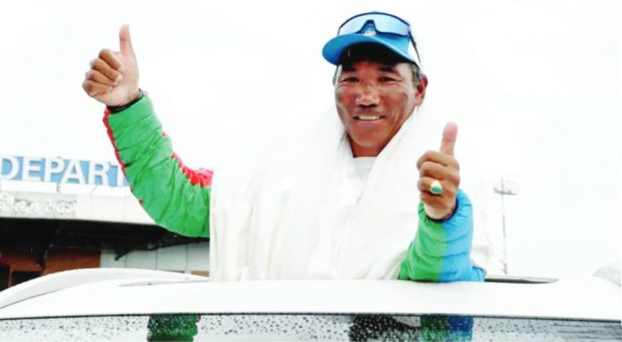 Nepal Kami Rita Sherpa has scaled Mount Everest, the world’s tallest peak, for the 32nd time. AFP VIA GETTY IMAGES