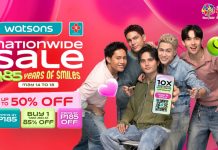 Watsons Philippines celebrates 185 years of health, wellness, and beauty with the return of its Nationwide Sale from May 14–18, offering members exclusive deals, ₱185 promos, and up to 50% OFF across stores nationwide and online.