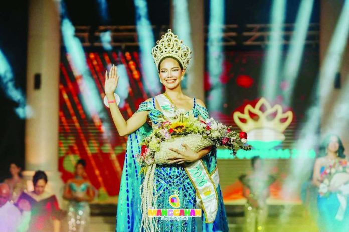 Belle Kate Gatilogo of Sibunag was crowned Miss Guimaras 2026 during the pageant night held on May 17 as part of the Manggahan Festival celebrations in Guimaras.