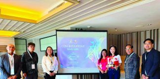 Panay News’ Marketing Manager Leah Fajardo (third from right) and Associate Editor Darlene Delgado (fourth from right) receive the 2026 Top IP Provincial News Award from Intellectual Property Office of the Philippines’ Director General Teodoro C. Pascua (second from right), together with officials from the IPOPHL, in recognition of the publication’s exemplary coverage on intellectual property advocacy and innovation reporting in Western Visayas. MAI LADIAO/PN