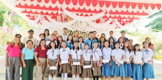Twenty-one graduates from Tinocuan Elementary School, Tabugon Elementary School, and Tabugon National High School in Dingle, Iloilo receive cash incentives for their outstanding accomplishments during the School Year 2025–2026 from the SPC Island Power Corporation.