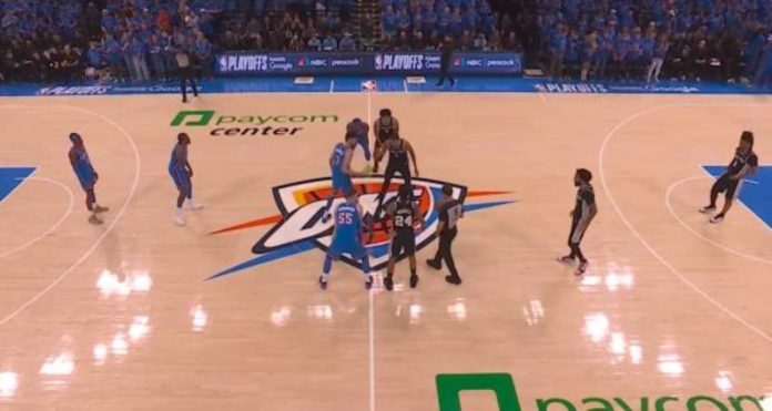 San Antonio Spurs Oklahoma City Thunder, 122-115 (1) Photo courtesy of the NBA