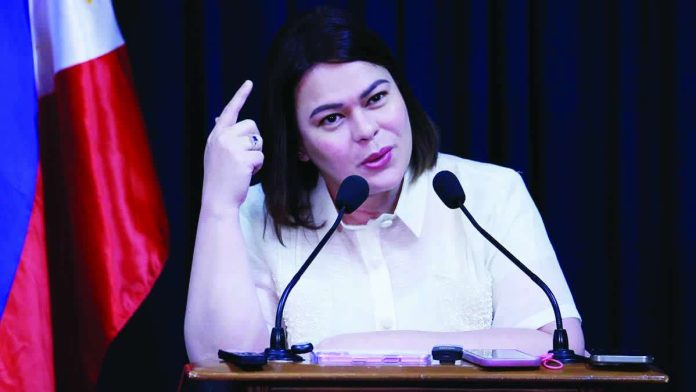 Sara_denies_laptop_throwing_copy_compressed_resized Vice President Sara Duterte-Carpio accuses her critics of spreading misinformation and disinformation to damage her image and shape a negative public narrative.