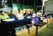REGIONAL STUDY’S FINDINGS: Gov’t loses P23 billion in revenues over illegal vapes BIGGEST VAPE HAUL. Bureau of Customs Commissioner Ariel Nepomuceno (with mic) leads a press conference announcing the seizure of P1.4 billion worth of illegal vape products at a warehouse in Navotas City on March 23, 2026. Nepomuceno said it is the Customs’ largest vape seizure to date. PNA