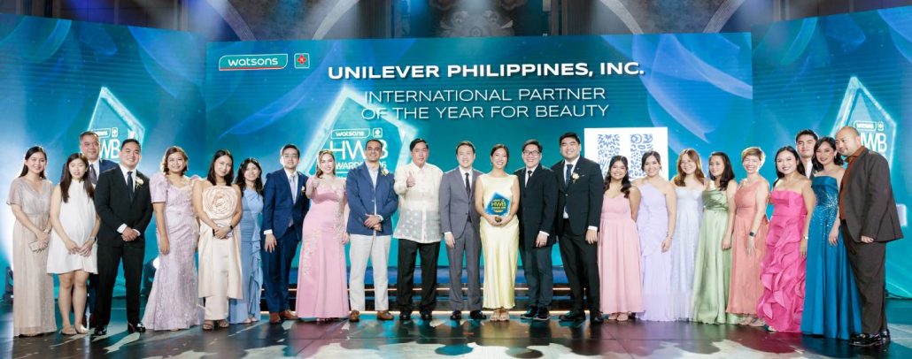 Unilever Philippines, Inc. was recognized as the International Partner of the Year for Beauty at the Watsons HWB Awards 2026, alongside Watsons business leaders at the awarding ceremony.