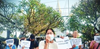 Progressive groups stage a protest in Iloilo City calling for the arrest of Sen. Ronald “Bato” Dela Rosa and the impeachment trial of Vice President Sara Duterte- Carpio amid growing demands for accountability over alleged human rights abuses and corruption issues. ALTERMEDIA