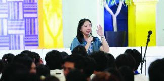 Iloilo City Public Information Officer Ma. Lucy M. Sinay talks about Social Media Ethics and Digital Responsibility during the “Guardians of Truth: Youth Forum on Information Integrity, Digital Responsibility, and Social Media Civility,” on May 25, 2026.