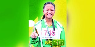Ashley Nicole Silvor flashes No. 1 after shattering the Palarong Pambansa electronic record in the elementary girls’ 400-meter dash with a time of 1:00.09, delivering glory for the Negros Island Region-The Vipers in Agusan del Sur. The La Castellana native clinched the gold medal in her first-ever Palaro appearance.