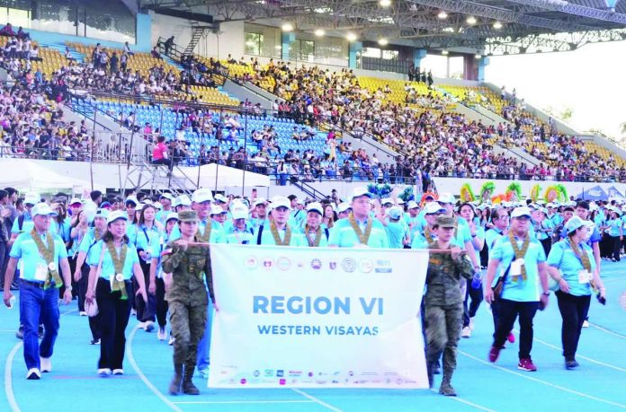 erwin_PRISAA1_compressed_resized REGIONAL PRIDE. The Western Visayas delegation showcases their colors during the grand parade of the 66th National PRISAA Games in Bacolod City on Saturday, May 9, 2026. PHOTO BY ANDREW ALTAREJOS
