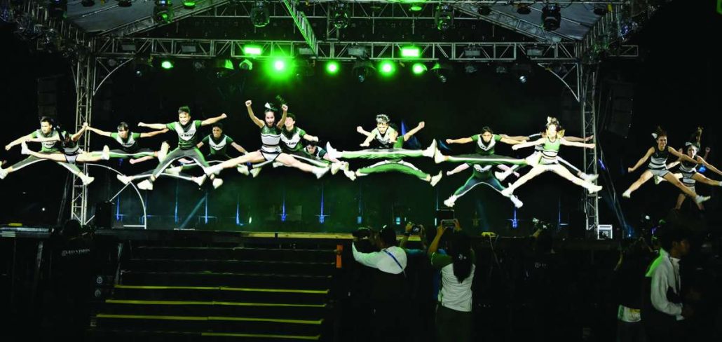 JAW-DROPPING. The Negros Island Region performs a stunning intermission number during the grand opening ceremony of the 66th National PRISAA Games at Panaad Park and Stadium in Bacolod City, Saturday night, May 9. PHOTO BY CAPITOL PIO/RICHARD MALIHAN