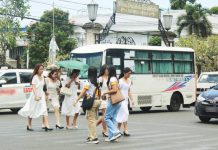 Iloilo City Council seeks repainting of faded crossings near schools before June 8 Pedestrians rush across the street in front of the historic Jaro Metropolitan Cathedral in Jaro, Iloilo City, as scorching heat gripped the city on Monday, May 18. The heat index soared to a blistering 48 degrees Celsius at noon, prompting growing concern from authorities over worsening urban heat conditions and the escalating risks posed by climate change. AJ PALCULLO/PN