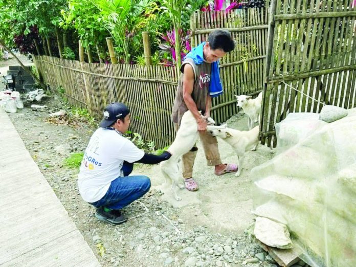 Vaccinators from the Office of the Provincial Veterinarian (OPVet), together with pet owners, conduct house-to-house anti-rabies vaccination activities for dogs in Iloilo Province as part of the provincial government’s intensified campaign to achieve a rabies-free Iloilo by 2030. OPVet said more than 120,000 dogs and cats across the province have already been vaccinated. PHOTO FROM OPVET