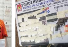 Alias “Romar” (left photo) was caught with suspected shabu worth P1,360,000 and a caliber .38 pistol loaded with four rounds of live ammunition in a raid in Barangay Pali Benedicto, Mandurriao, Iloilo City on May 7, 2026. RPDEU PHOTOS