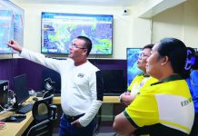 Department of Science and Technology personnel and Tubungan, Iloilo local government representatives observe real-time climate monitoring and forecasting systems during a benchmarking activity under the Climate Field School Program aimed at promoting climate-resilient and science-based farming practices in Iloilo Province. DOST-6