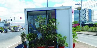 A newly installed cooling station along Diversion Road in Mandurriao, Iloilo City offers a temporary refuge from extreme heat, with basic seating and shaded space designed to serve commuters and other vulnerable residents during peak daytime temperatures. AJ PALCULLO/PN
