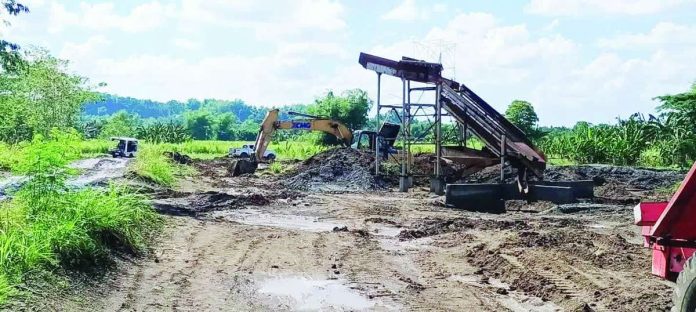 quarry Atty. Cesar Emmanuelle Buyco Jr., head of the Provincial Government Environment and Natural Resources Office (PGENRO), says quarry permits issued by the province are generally valid for five years but may be revoked if operators violate quarrying guidelines, including extracting beyond the approved volume. Photo shows a quarry site in Barangay Cabudian, Dueñas, Iloilo flagged by PGENRO for failing to secure operating permit. PGENRO PHOTO