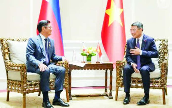 rice_deal_copy_compressed_resized Philippine President Ferdinand R. Marcos Jr. (left) and Vietnamese Prime Minister Lê Minh Hưng hold a bilateral meeting on May 7, 2026 on the sidelines of the 48th ASEAN Summit and Related Meetings in Cebu. The two leaders agreed to establish a long-term rice trade mechanism to ensure stable supply and strengthen food security cooperation between the Philippines and Vietnam. PHOTO COURTESY OF PCO