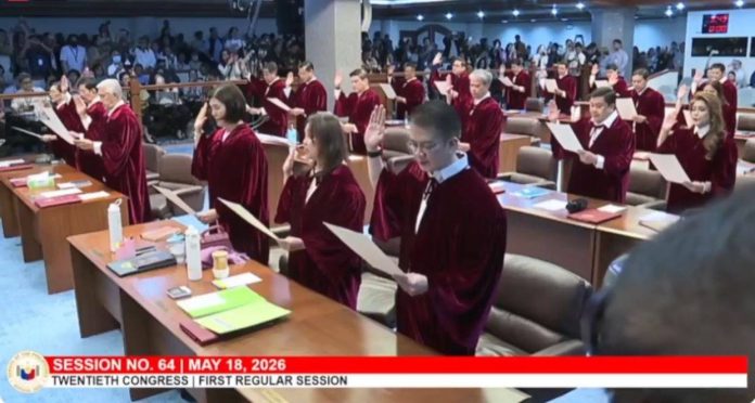 senate impeachment court Screengrab, Livestream from the Senate of the Philippines