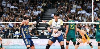 Leo Ordiales powers National University Bulldogs to a historic sixth straight UAAP men’s volleyball championship after sweeping Far Eastern University Tamaraws in the Season 88 Finals. UAAP PHOTO