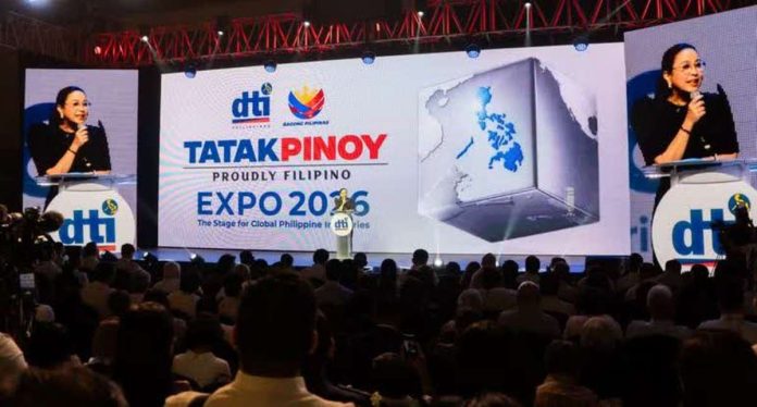 “The Tatak Pinoy Sal is our symbol of high-quality, innovative and globally competitive products,” says Trade Secretary Cristina Roque said. PHOTO COURTESY OF INQUIRER.NET