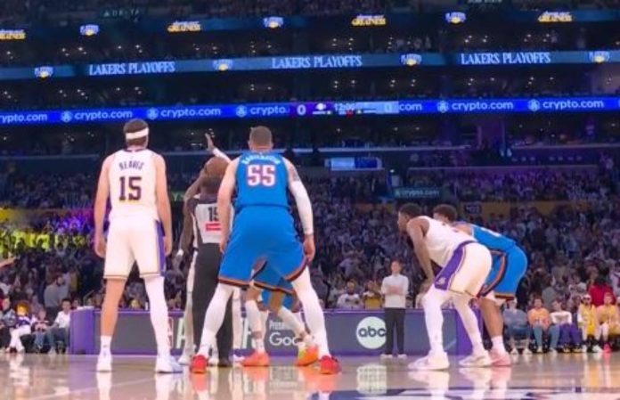 thunders-lakers Screenshot/NBA