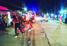Three injured in late-night motorcycle collision in Tigbauan Emergency responders provide urgent treatment to victims following a two-motorcycle collision in Barangay Napnapan Sur, Tigbauan, Iloilo, on the evening of May 28, 2026. PHOTO COURTESY OF AKSYON RADYO ILOILO