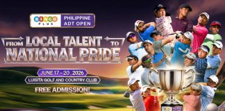 Catch the BingoPlus Philippine ADT open and witness these amazing golfers as they hit the fairways