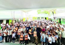 Bacolod City Mayor Greg Gasataya, joined by members of the City Council, led the distribution of free school supplies and school bags to students of Cabugwason Elementary School on June 8, 2026. The city government's educational assistance program is expected to benefit more than 113,000 students enrolled in public elementary and secondary schools across Bacolod City for School Year 2026–2027. BCCO-PIO PHOTO