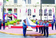 Capiz gov’t commemorates 128th Philippine Independence Day Government officials, employees, and various stakeholders stand at attention during the flag-raising ceremony in front of the Capiz Provincial Capitol as part of the 128th Philippine Independence Day celebration on June 12, 2026. CAPIZ PROV’’L TOURISM AND CULTURAL AFFAIRS OFFICE