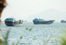 The Strait of Hormuz remains blocked as attacks between Iran and the United States continue despite ceasefire negotiations. REUTERS