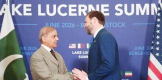 United States Vice President JD Vance shakes hands with Pakistan's Prime Minister Shehbaz Sharif ahead of the peace deal talks with Iran. GETTY IMAGES