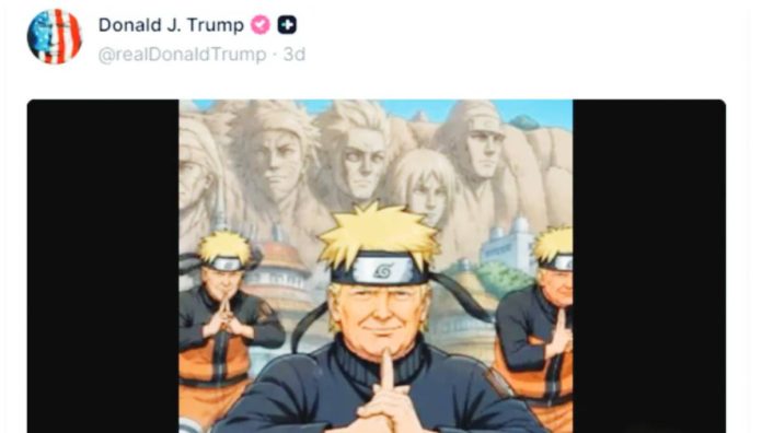 Japan United States President Donald Trump most recently posted a video in which he depicts himself as Naruto, a popular Japanese animation character. DONALD TRUMP/TRUTH SOCIAL