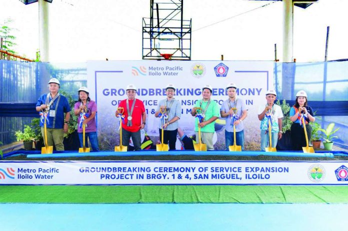 MPIW_compressed_resized Metro Pacific Iloilo Water, Iloilo Provincial Government, Municipality of San Miguel, and Metro Iloilo Water District lead the groundbreaking ceremony for the Service Expansion Project in Barangays 1 and 4, San Miguel, Iloilo, which will more than double water connections in the area.