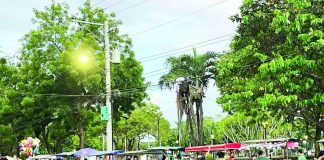 Ambulant vendors sell food and other items along North Capitol Road in Bacolod City. The Negros Occidental provincial government has requested the removal of vendors in the area, citing concerns over traffic, sanitation and security, while city officials maintain that the vendors are operating under permits issued pursuant to the city's Vending Regulation Ordinance. BCCO