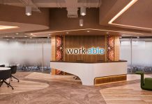 work.able Iloilo Sets a New Benchmark as The Biggest Flex Workspace in Western Visayas Artist’s Perspective. The warmth and color of Dinagyang make a splash into work.able Iloilo’s reception area for a truly welcome experience.