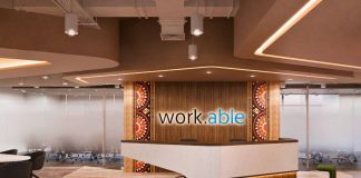 Artist’s Perspective. The warmth and color of Dinagyang make a splash into work.able Iloilo’s reception area for a truly welcome experience.