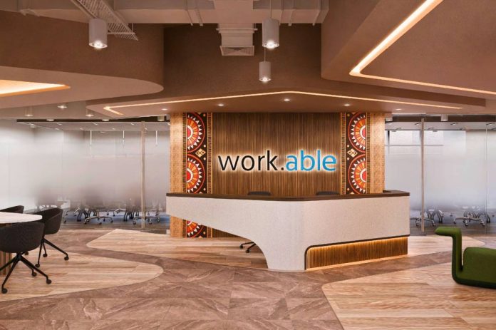 Artist’s Perspective. The warmth and color of Dinagyang make a splash into work.able Iloilo’s reception area for a truly welcome experience.