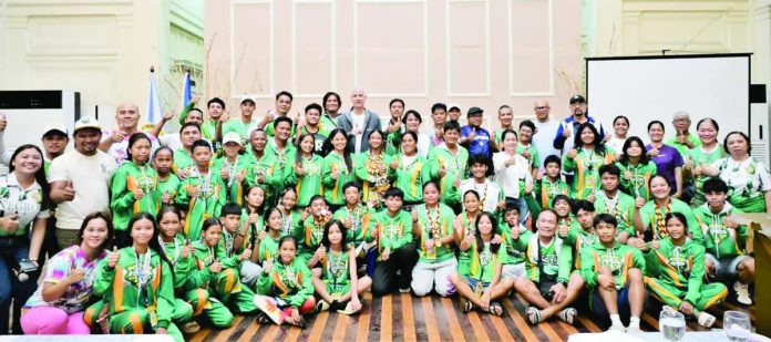 Palaro_delegations_compressed_resized Athletes, coaches, and delegation officials representing Negros Occidental and the Negros Island Region (NIR) attended a Heroes’ Welcome and Thanksgiving Dinner hosted by the Provincial Government of Negros Occidental on May 31, following their participation in the recently concluded Palarong Pambansa 2026 in Agusan del Sur. NEGOCC PROV’L GOV’T PHOTO