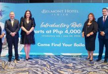 Belmont Hotel Iloilo Welcomes Guests Starting June 24 From left: Megaworld Hotels & Resorts’ leaders starting with Pat Puyat, Group Director of Business Development, Loleth So, Group Commercial Director, Arturo Boncato, Jr., Group General Manager, Cleofe Albiso, Managing Director, Joy Alonte, General Manager of Belmont Hotel Iloilo, Avinash Menon, Cluster General Manager for Visayas, and Divine delos Reyes, Head of People Management and Development announcing the special introductory rate of Belmont Hotel Iloilo.