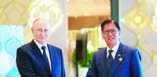 DIPLOMATIC BREAKTHROUGH. President Ferdinand Marcos Jr. and Russian President Vladimir Putin meet during the ASEAN-Russia Commemorative Summit in Kazan, Russia, where discussions led to the release and deportation of 24 Filipinos detained in Siberia for nearly nine months over immigration-related issues, paving the way for their return to the Philippines and reunion with their families. PCO