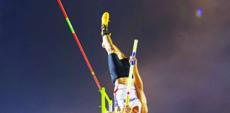 Philippine pole vault star Ernest John “EJ” Obiena begins his 2026 outdoor season with a silver-medal finish at the Eurowings Flight Circus in Dusseldorf, Germany after clearing 5.74 meters. POC FILE PHOTO