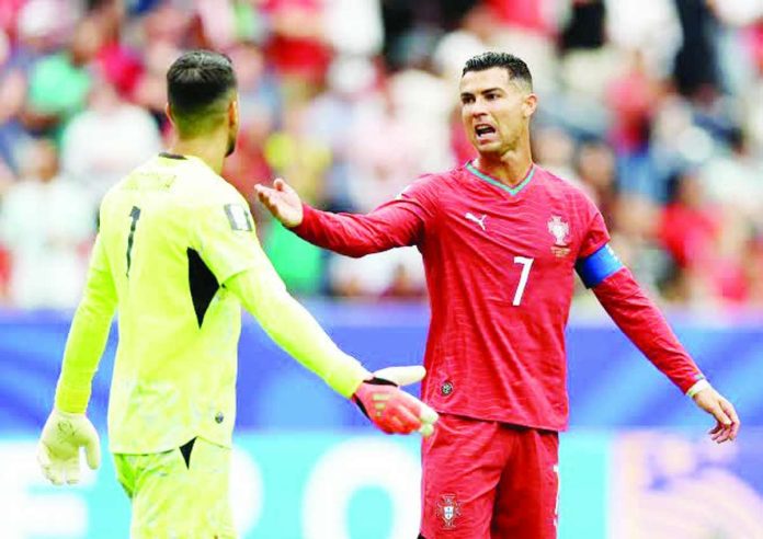 Sports_Portugal_compressed_resized Portugal superstar Cristiano Ronaldo reacts during his side’s 1-1 draw against DR Congo in their FIFA World Cup opener at NRG Stadium in Houston, Texas. PHOTO COURTESY OF LIBERO