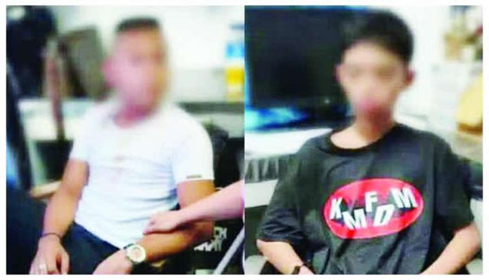 The Police Regional Office 8 has taken into custody two junior high school students – one 15 years old (left) and the other 14 year sold – involved in the shooting incident at San Jose National High School in Tacloban City, on June 22, 2026. PHOTOS FROM PHILIPPINE NEWS AGENCY/FACEBOOK